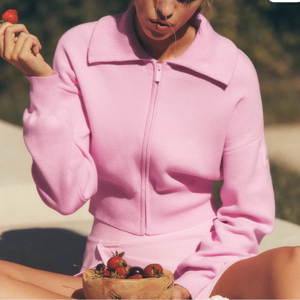 Alo Yoga Scholar Knit Cropped Jacket